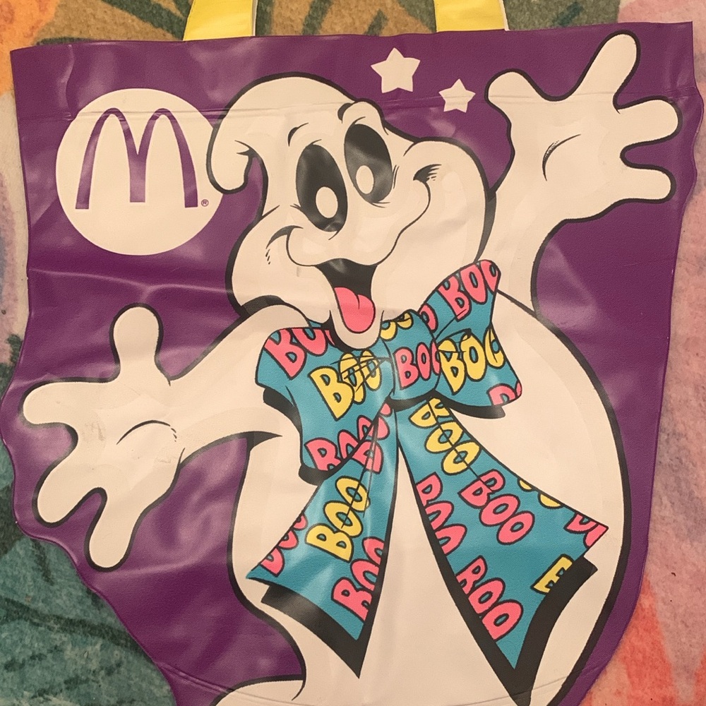 McDonald's Vibrant Ghost Tote with Boo Scarf